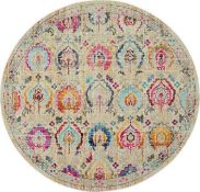 Rrp £50 Round Paco Home Vintage Design Textile Rug