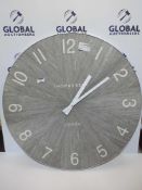 Rrp £150 Unboxed Thomas Kent Of London Large Designer Wall Clock