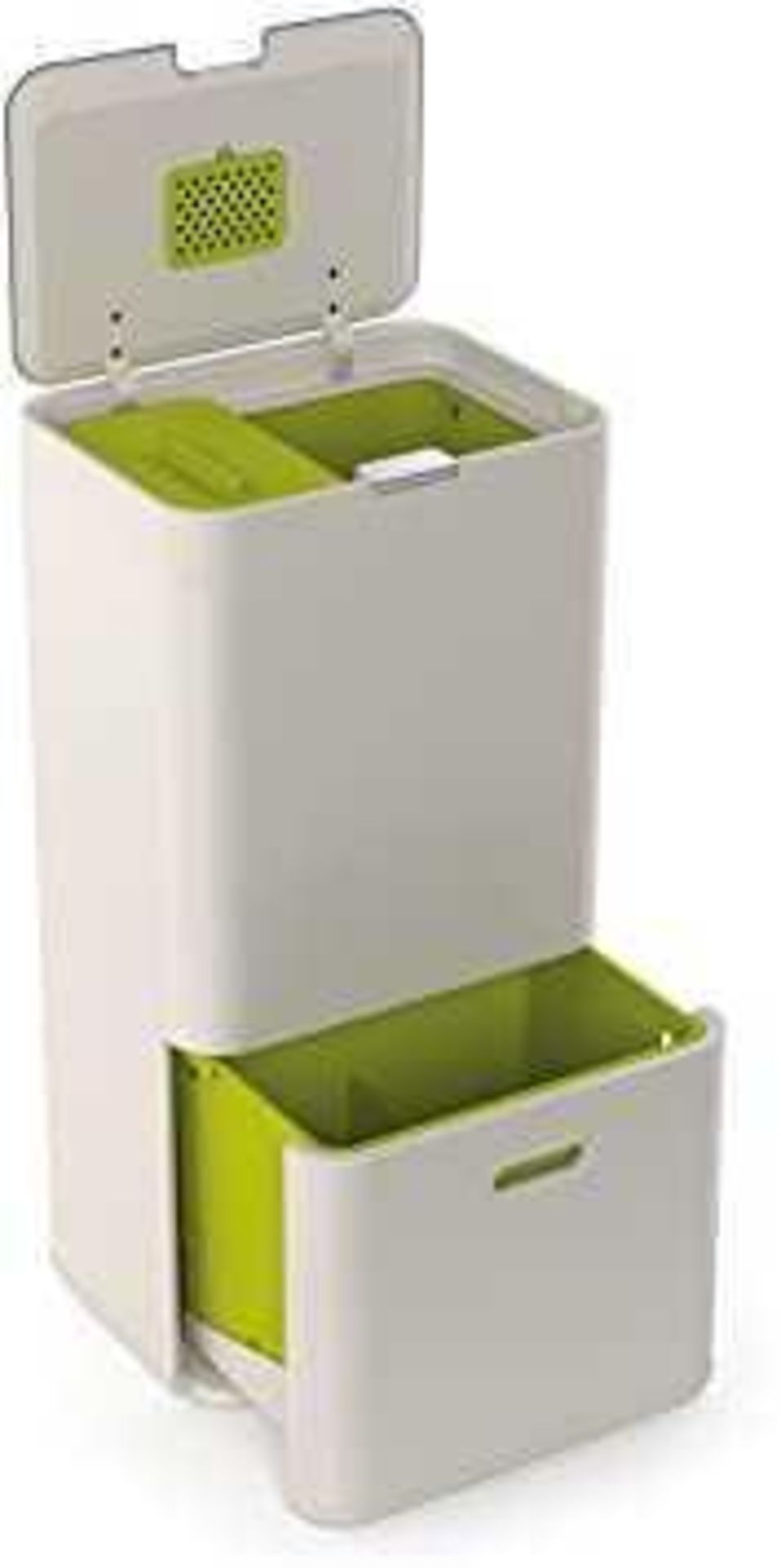 Rrp £200 Boxed Joseph Joseph Totem 60L Waste Separation And Recycling Unit Bin