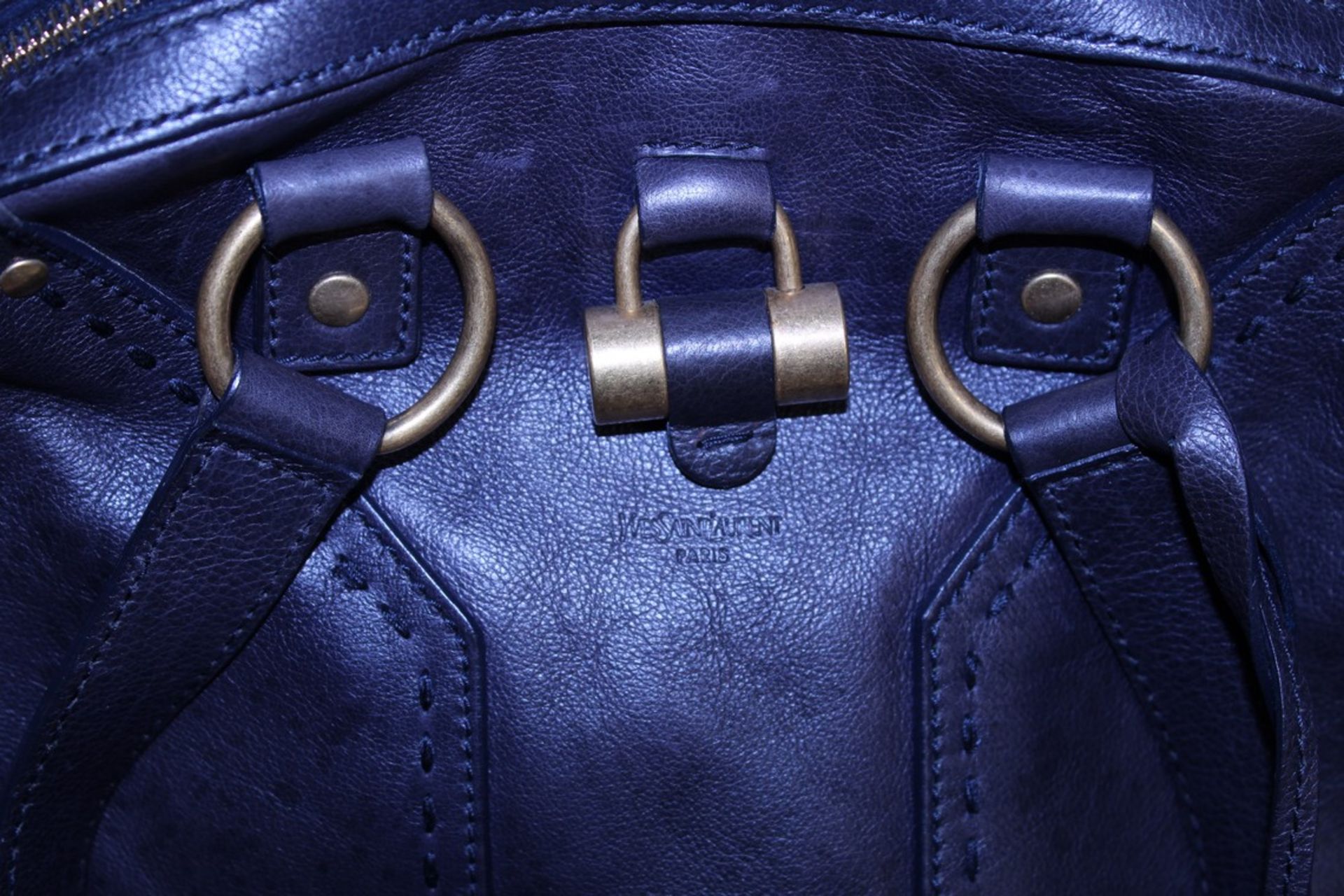Rrp £1,000 Yves St-Lauren Muse 1 Shoulder Bag, Indigo Small Grained Calf Leather Shoulder Bag, ( - Image 3 of 5