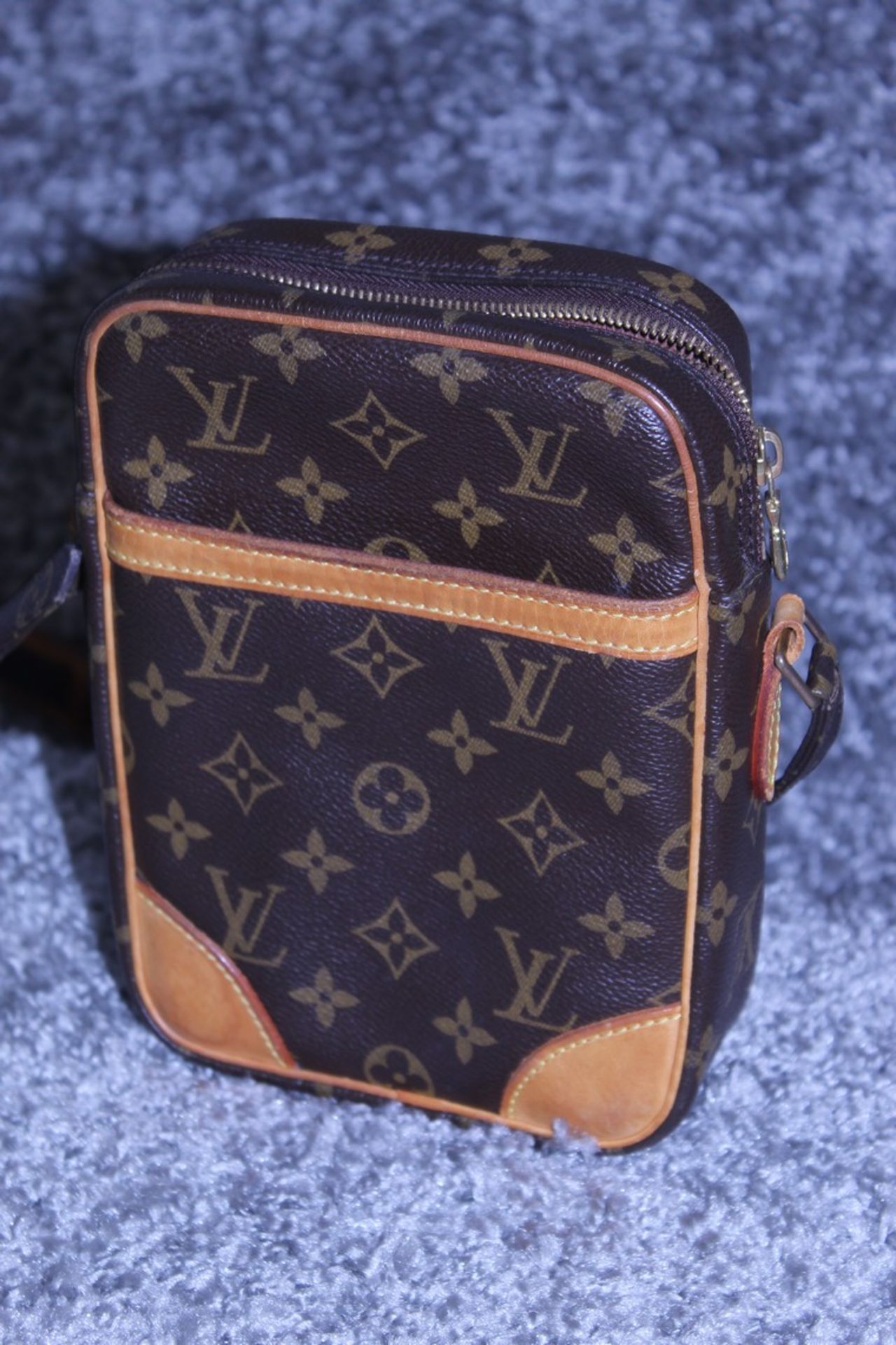 RRP £1,230 Louis Vuitton Danube Shoulder Bag, Brown Monogram Coated Canvas, 15x20x4cm (Production - Image 3 of 4
