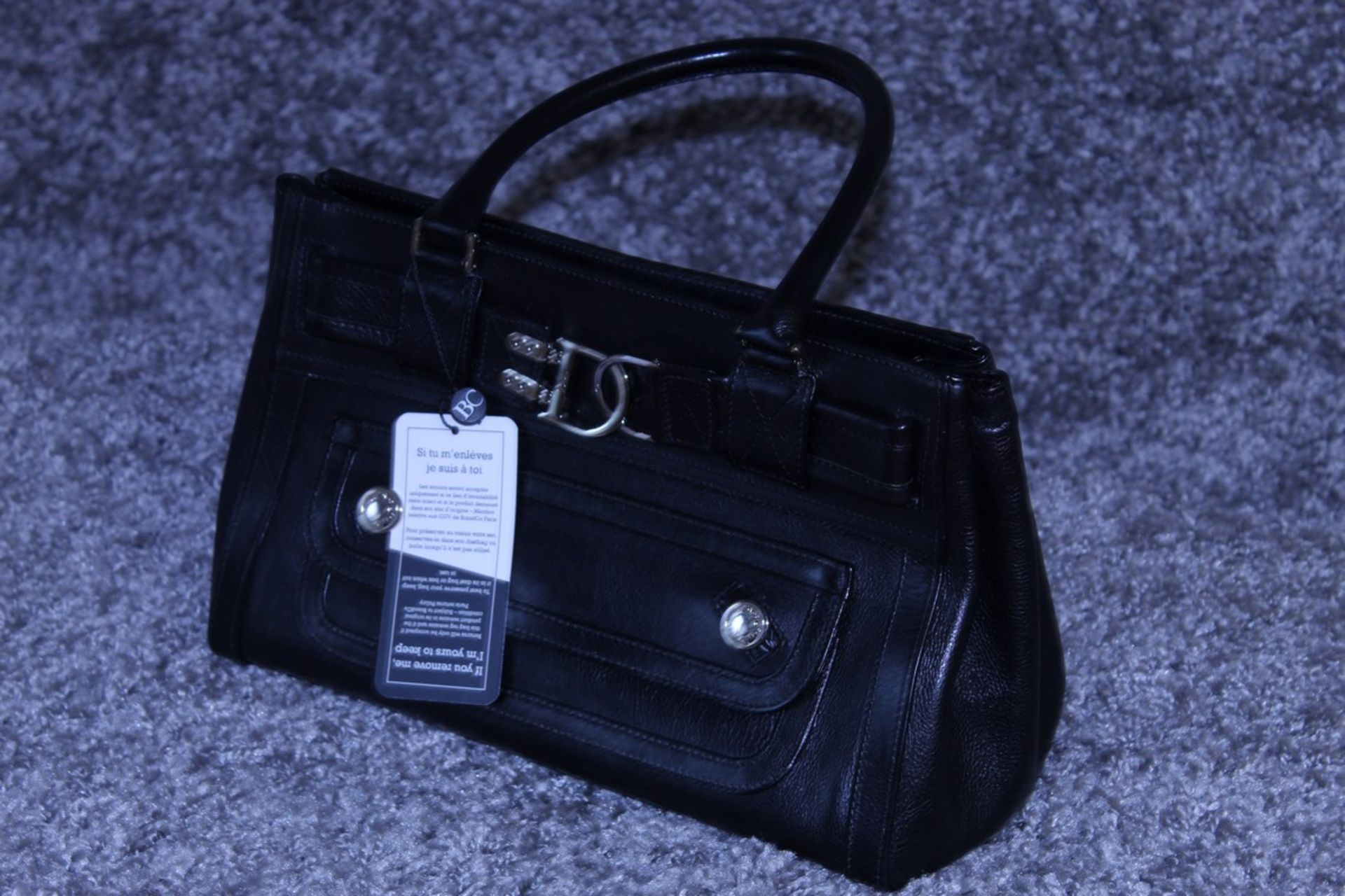 RRP £1300 Dior Interlocking D Belt Handbag In Black Calf Leather With Black Leather Handles. ( - Image 3 of 6