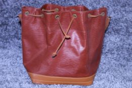 RRP £1,600 Louis Vuitton Noe Shoulder Bag, Gold Epi Calf Leather, Gold Leather Handles,