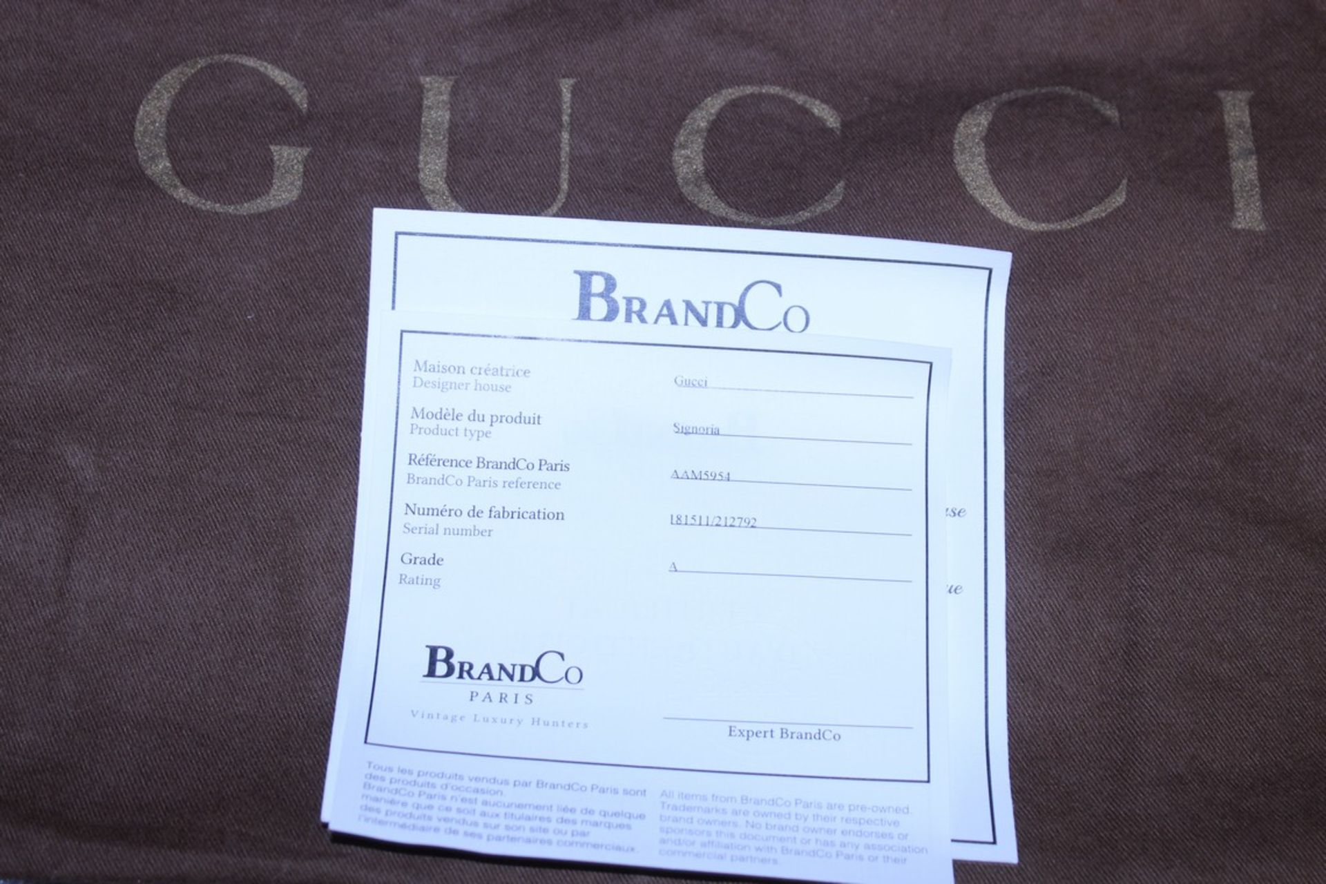 Rrp £1,030 Gucci Brown Signoria Shoulder Bag, Small Grained Brown Leather, 34X21.5X12.5 ( - Image 4 of 4