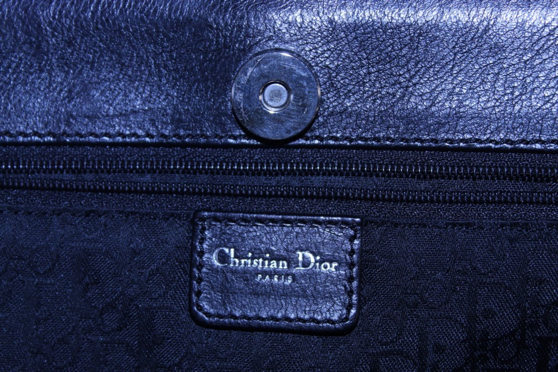 RRP £1300 Dior Interlocking D Belt Handbag In Black Calf Leather With Black Leather Handles. ( - Image 5 of 6