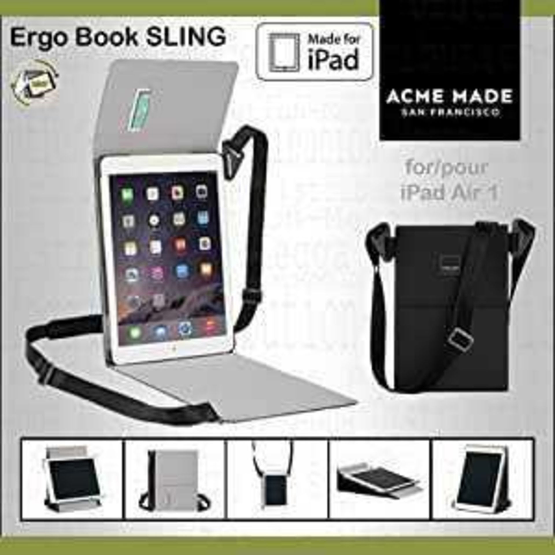 RRP £400 Lot To Contain 20 Brand New Ergo Book Matte Black Ipad Air Bags(Appraisals Available On - Image 2 of 3