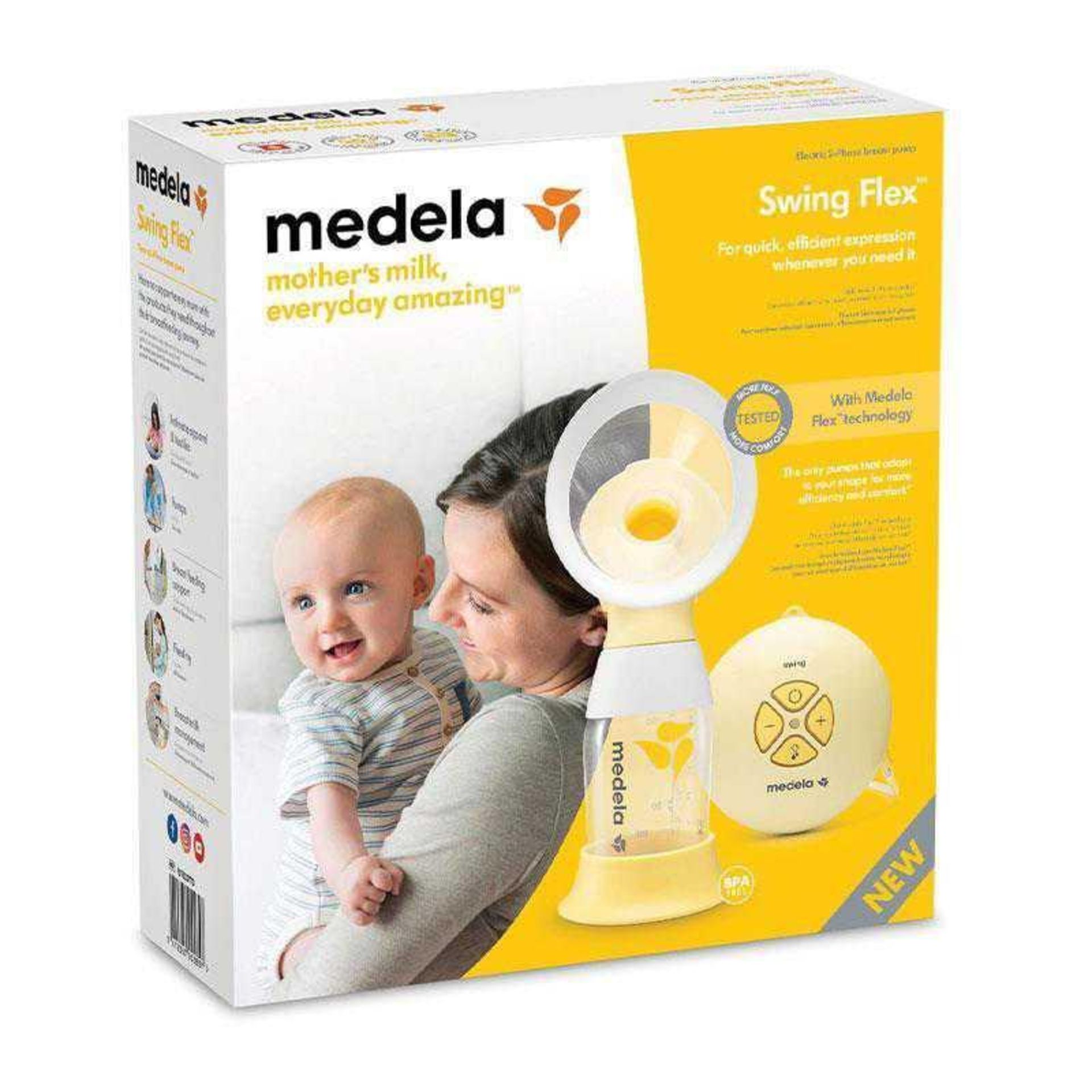 Rrp £180 Boxed Medela Swing Maxi Flex Double Electric 2 Phase Breast Pump