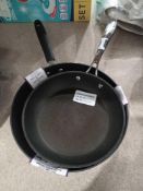 Rrp £85 Lot To Contain 2 Eaziglide Neverstick Super Strong Non Stick Pans