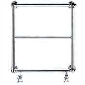 Rrp £50 Boxed Burcombe Ball Jointed Towel Rail Chrome