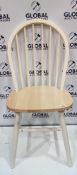 Rrp £70 Unboxed Solid Wooden Dining Chair