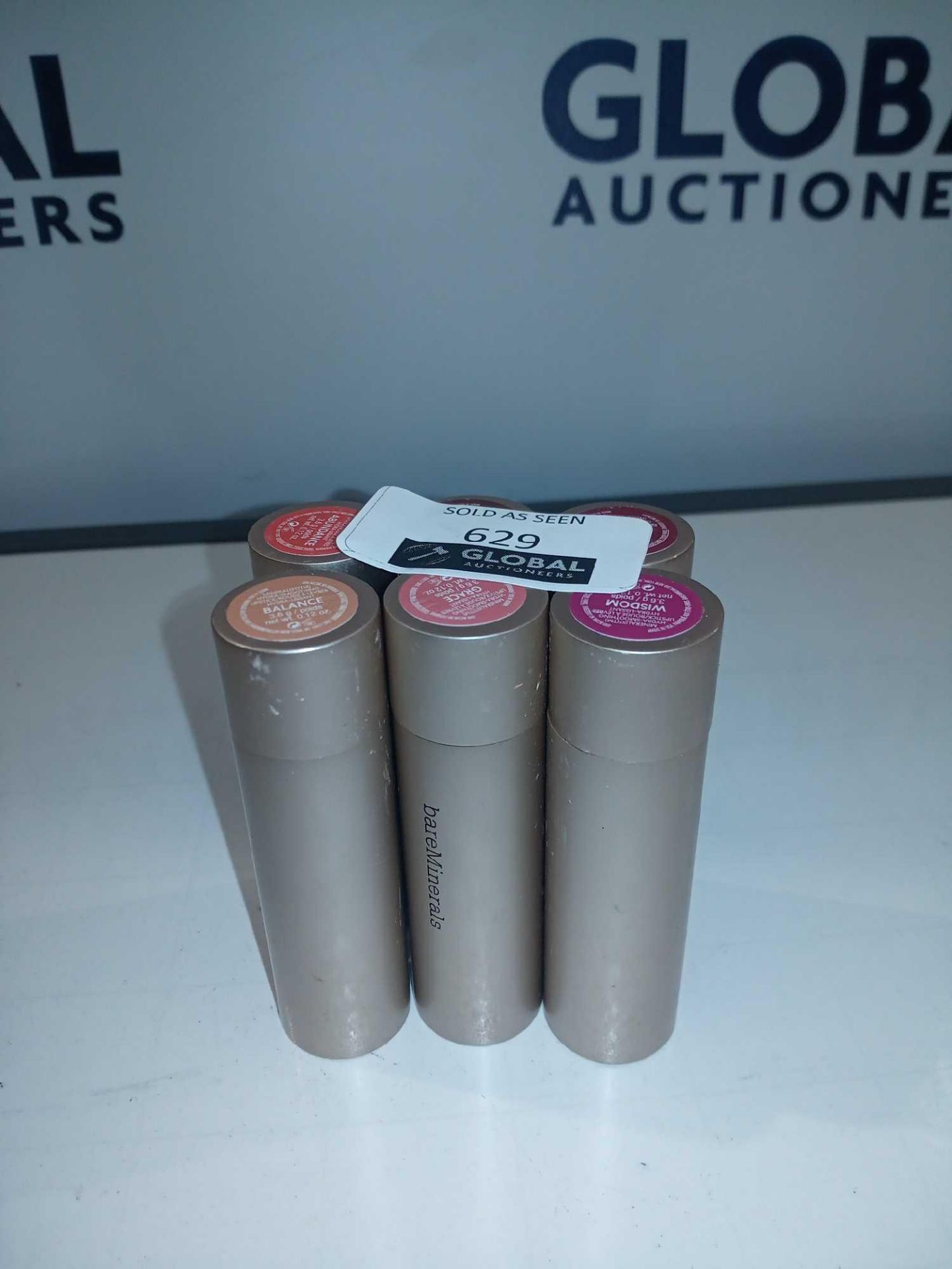 Rrp £100 Lot 2 Contains 6 Assorted Colours Lipstick By Bare Minerals