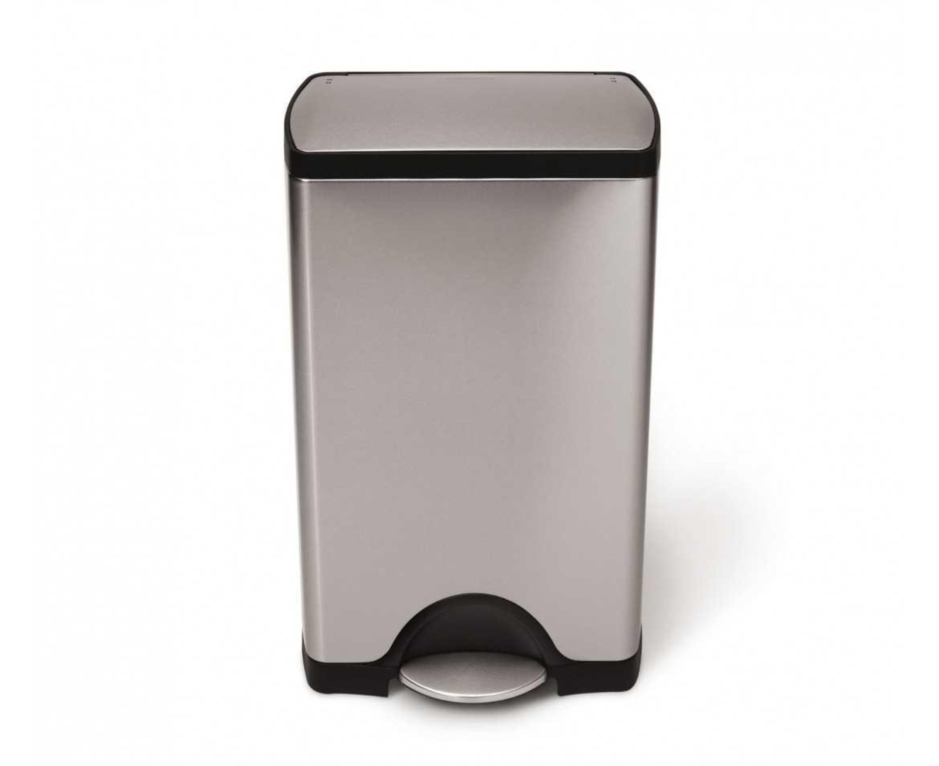 Rrp £200 Boxed Simplehuman 46L Stainless Steel Smart Waste Bin