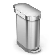 Rrp £100 Unboxed Simplehuman Slim Pedal Bin Fingerprint Proof