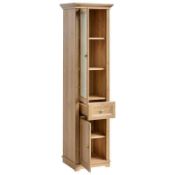 Rrp £275 Boxed Booth 43X185Cm Freestanding Bathroom Cabinet