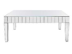 Rrp £299. Sourced From Harvey'S Furniture Boxed Lourdes Silver Coffee Table