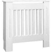 Rrp £50 Boxed Vida Designs Chelsea Small White Radiator Cover