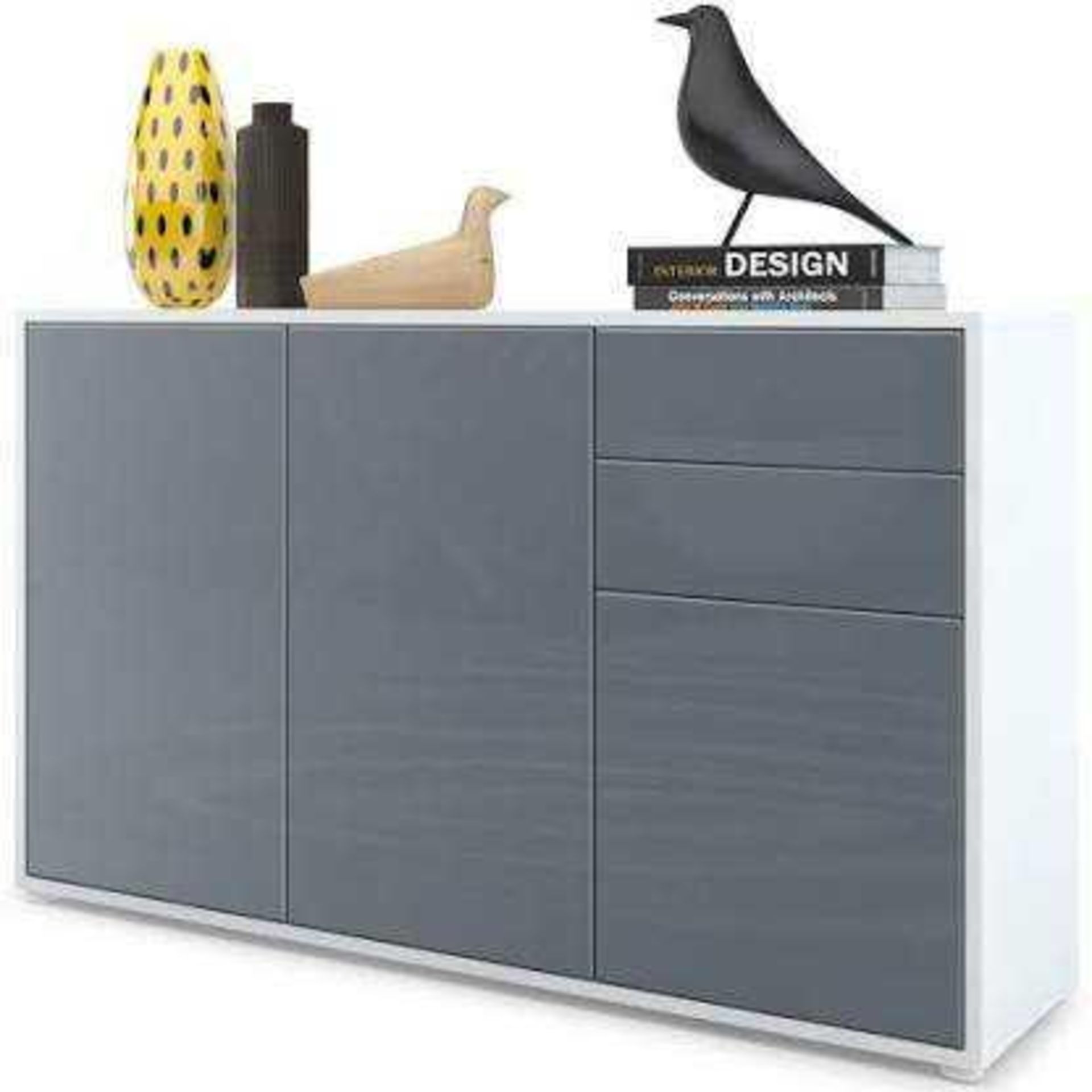 Rrp £200 Boxed Vladon Ben V3 Sideboard Unit