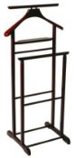 Rrp £40 Boxed Classic Double Brown Valet Stand
