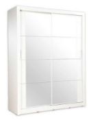 Rrp £450 Boxed Brayden Studio Tengan 2 Door Sliding Wardrobe