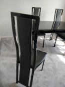 Rrp £199 Sourced From Harvey'S Furniture Boxed Pair Of Noir Black Chair'S