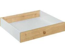 Rrp £50 Boxed Halstead Oak Tv Stand Drawers
