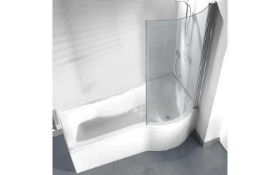 Rrp £800 Brand New Bath Home Liberty Quay Shower And Bath 3 Piece Set So Include Right-Hand Bathtub