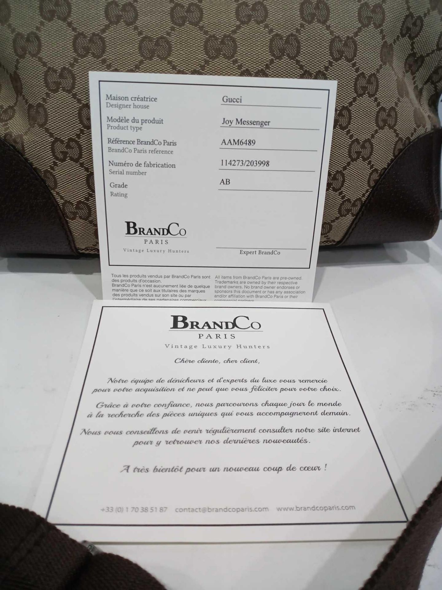 Rrp £750 Gucci Beige Brown Monogram Canvas Dark Brown Leather Ruthenium Hardware Shoulder Bag (Condi - Image 4 of 4