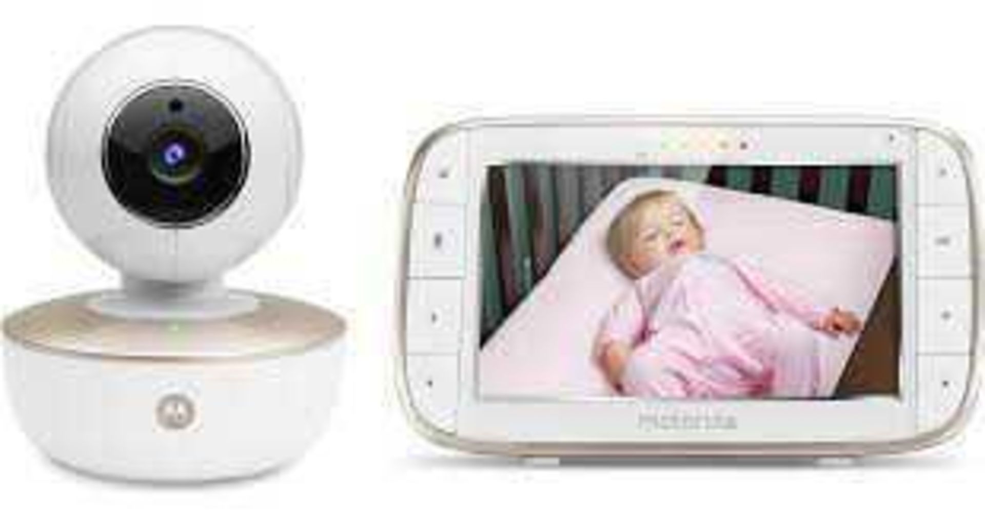 Rrp £180 Motorola 5 Inch Portable Digital Video Baby Monitor With Wi-Fi Internet Viewing Mbp855Conne