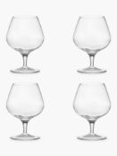 Rrp £30 Each 5 Boxed John Lewis 4 Piece Michelangelo Brandy Glasses Ultra Clear Glass Dishwasher Saf