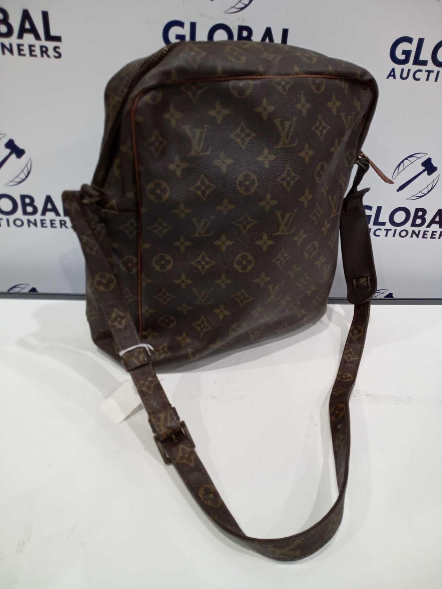 Rrp £750 Louis Vuitton Marceau Brown Coated Monogram Canvas Vachetta Golden Brass Shoulder Bag (Cond