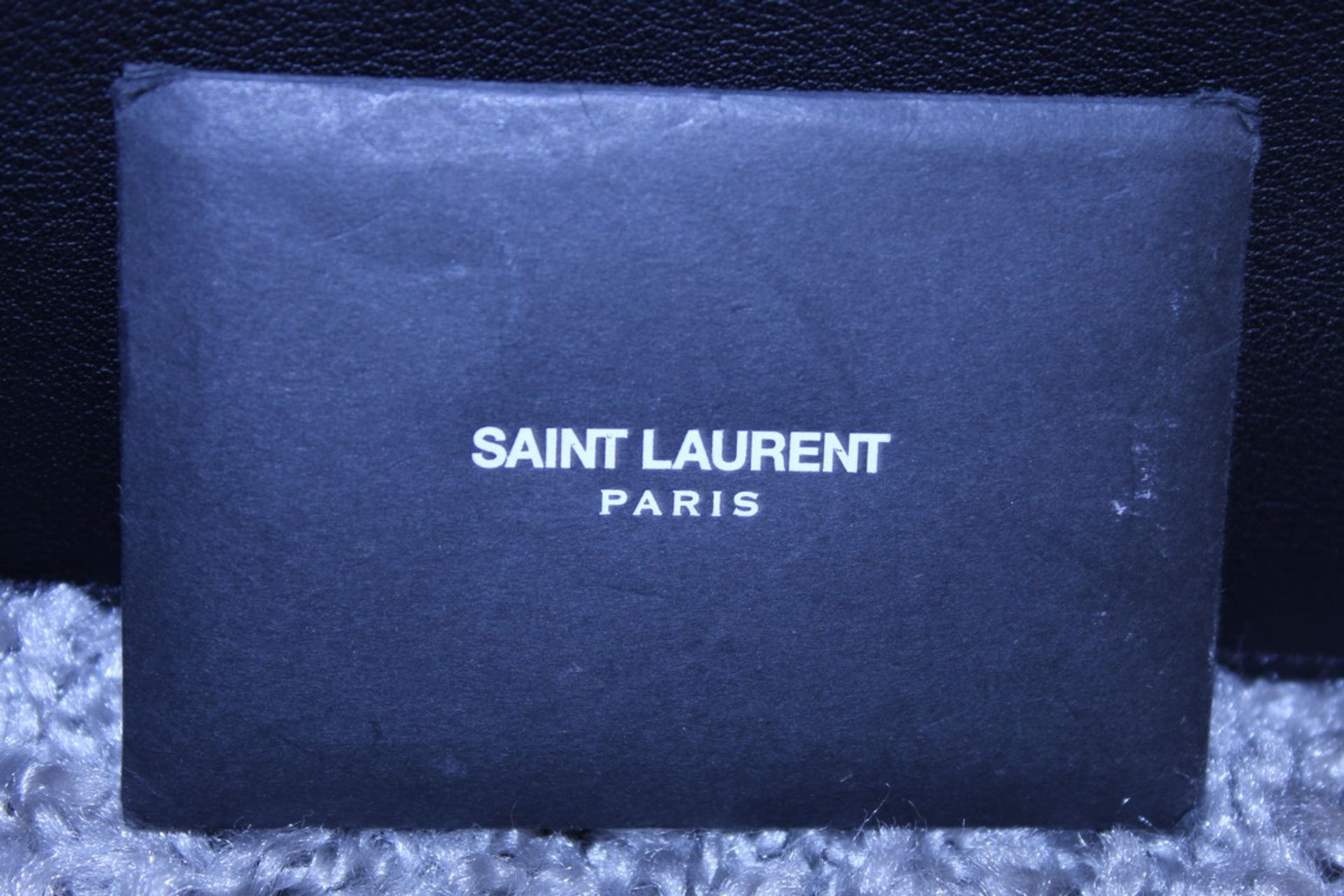 Rrp £1,490 Yves St-Lauren Medium Tassle Tote Bag, Dark Beige/Black Suede Leather, Black Leather - Image 4 of 5
