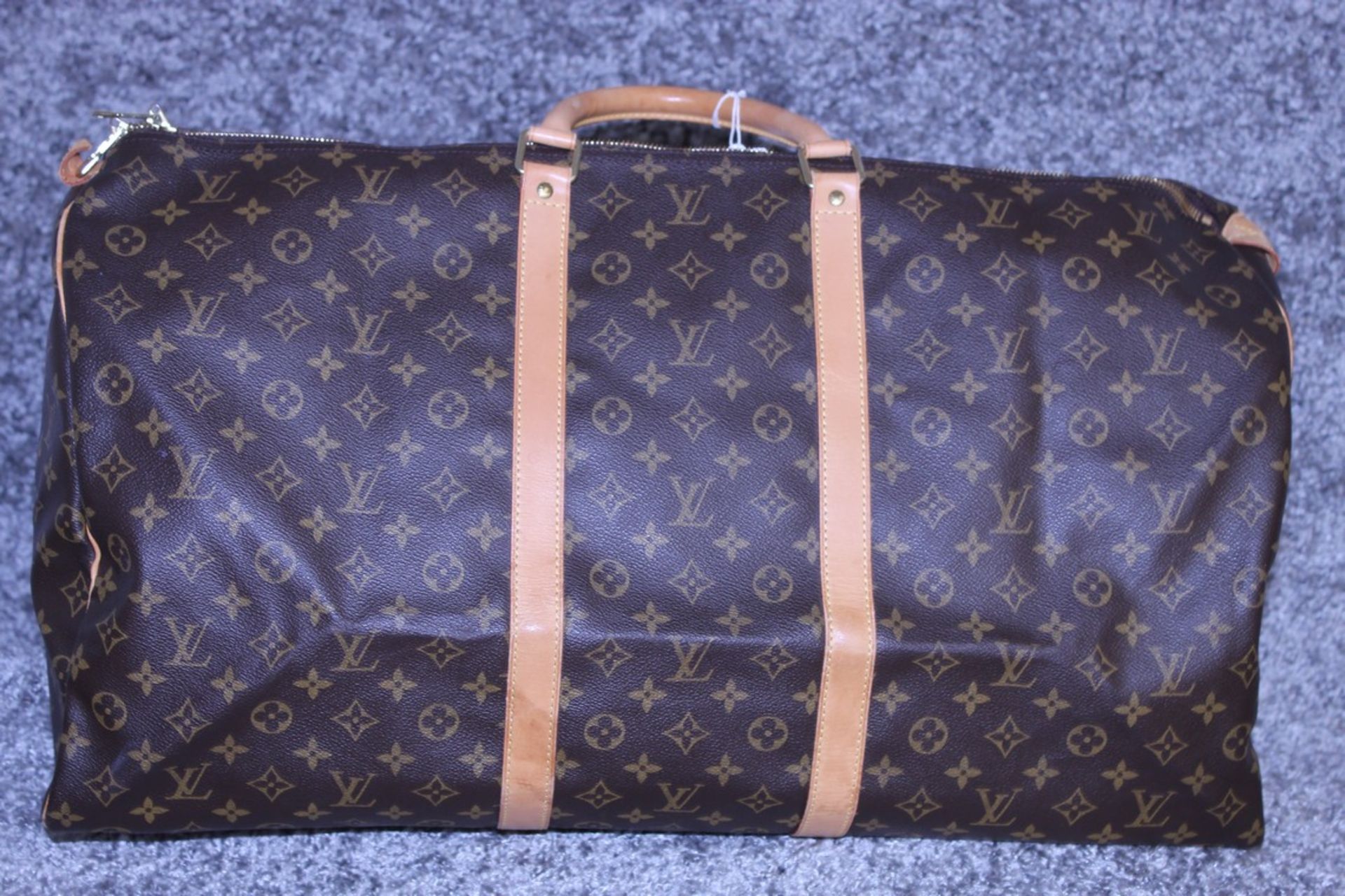 Rrp £1,800 Louis Vuitton Keepall 60 Travel Bag, Monogram Canvas, Vachetta Handles (Production Code