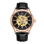RRP £550 Mens Henry Bridges Infinity Rose Watch, Leather Strap