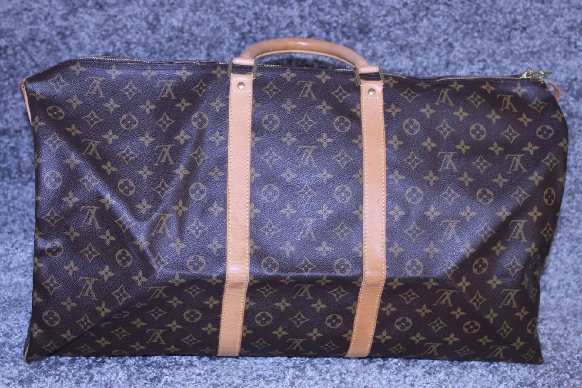 Rrp £1,800 Louis Vuitton Keepall 60 Travel Bag, Monogram Canvas, Vachetta Handles (Production Code - Image 2 of 5