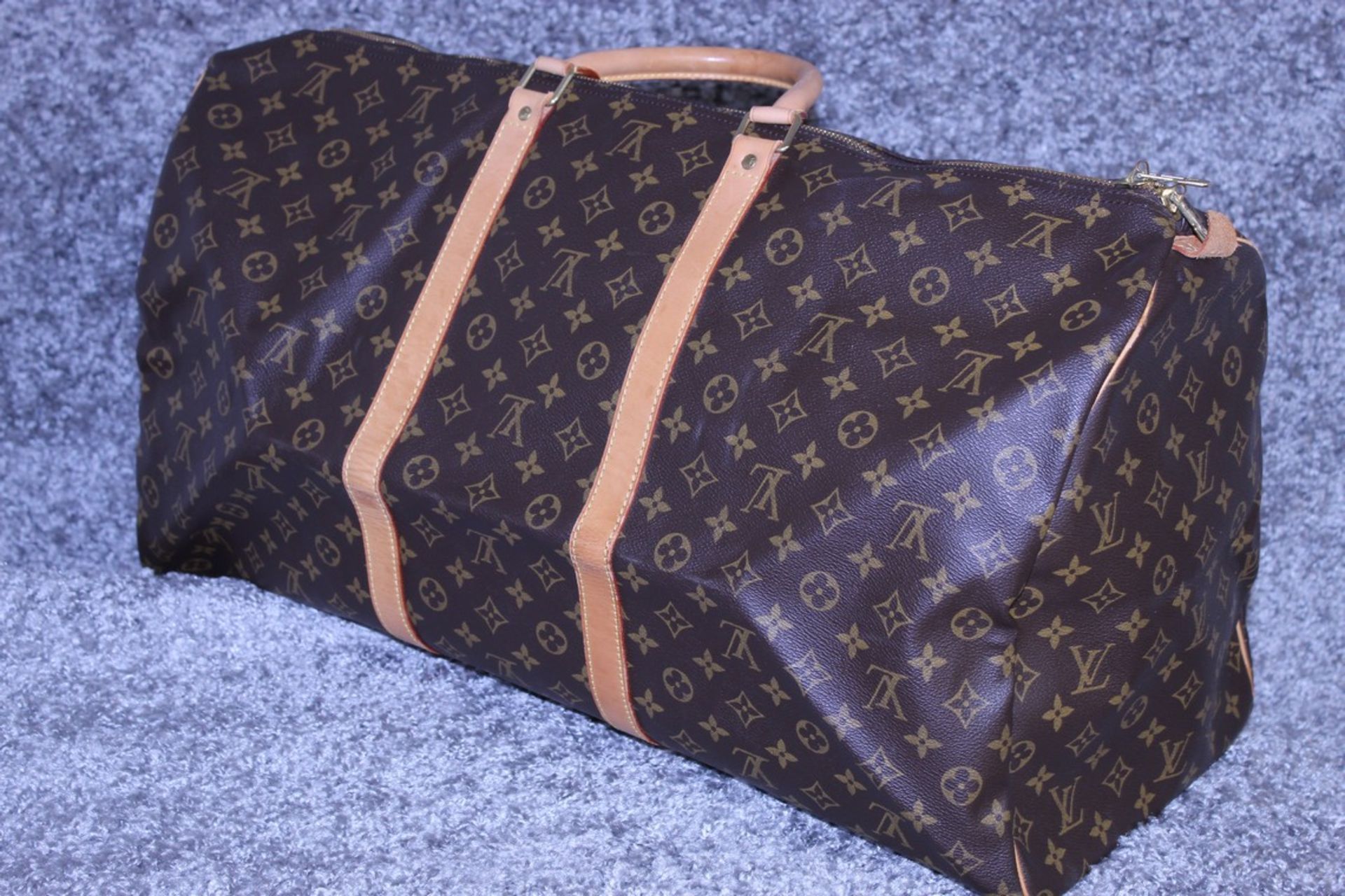 Rrp £1,800 Louis Vuitton Keepall 60 Travel Bag, Monogram Canvas, Vachetta Handles (Production Code - Image 3 of 5