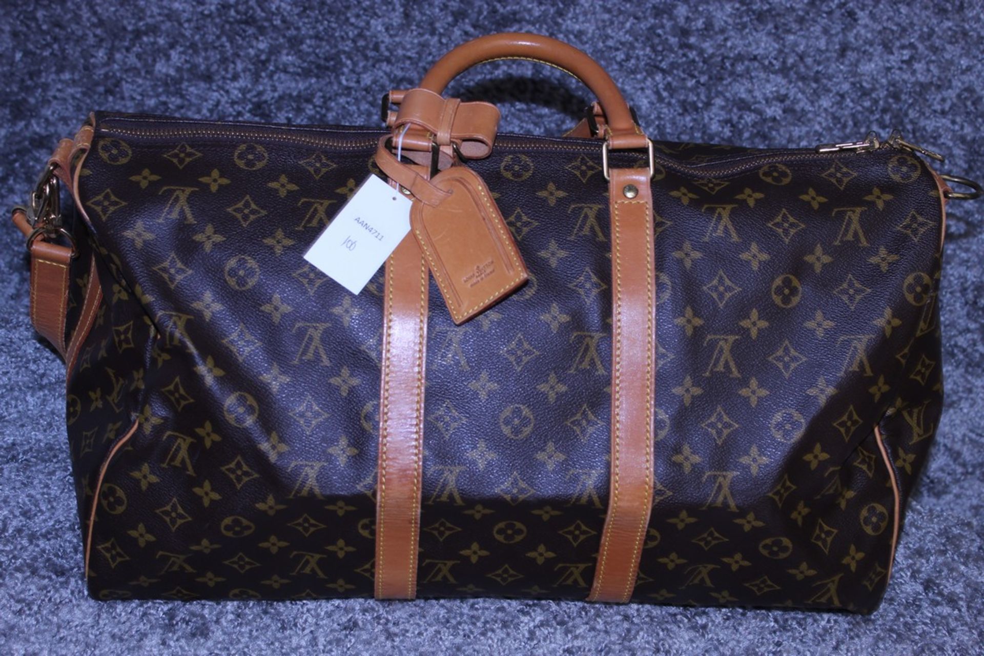 Rrp 2,000 Louis Vuitton Keepall 50 Bandouliere Shoulder Bag, Brown Coated Canvas Monogram, - Image 2 of 6