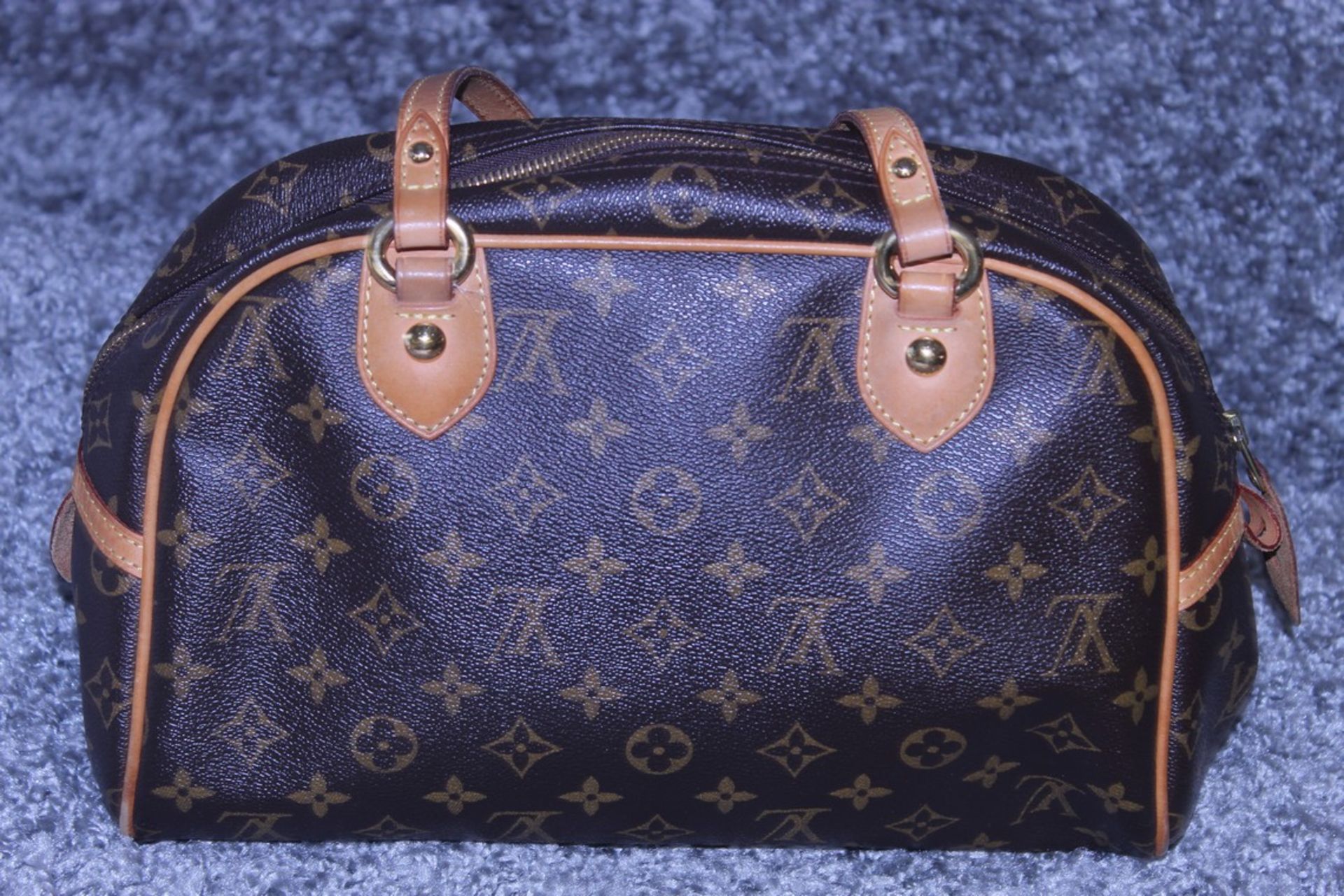RRP £1,650 Louis Vuitton Montorgueil Handbag, Brown Monogram Coated Canvas, 30x20x13cm, Condition - Image 2 of 5