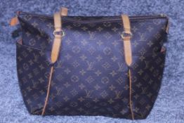 RRP £1,740 Louis Vuitton Totally Shoulder Bag, Brown Monogram Coated Canvas 33x28x14cm (Production