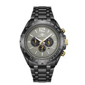 RRP £550 Mens Henry Bridges Millennium Grey Watch With Black Alloy Strap