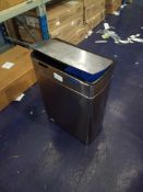 RRP £170 Unboxed Dual Stainless Steel Refuse Bin (In Need Of Attention)