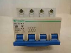 RRP £200 Lots Of Contain 4 Tengen Dz47-63 Series 6Ka Semko Certificate Mini Circuit Breaker