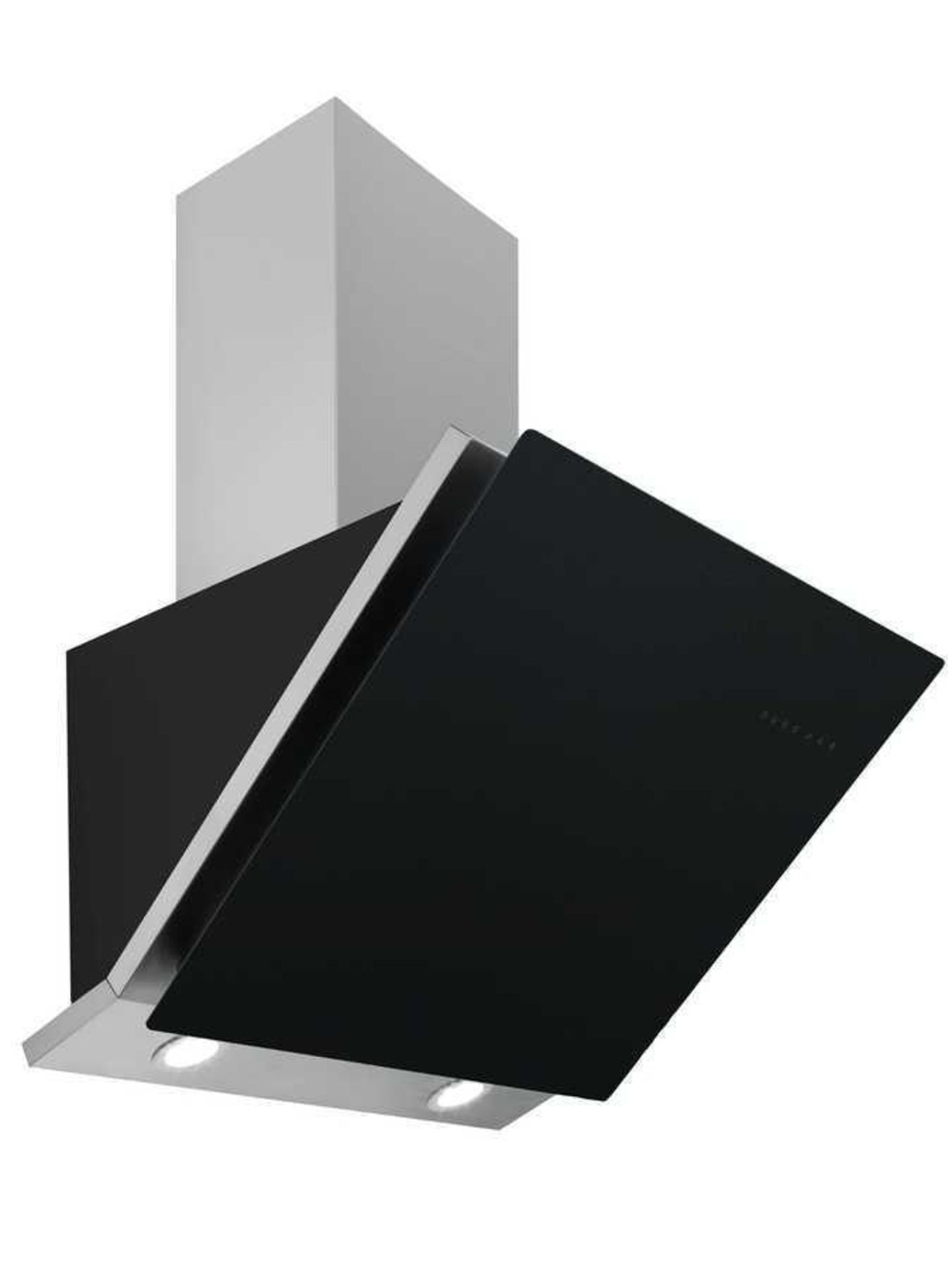 RRP £200 Box Chrome And Black Kitchen Extraction Fan