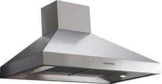 RRP £200 Box Chrome And Black Kitchen Extraction Fan