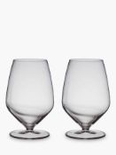 RRP £100 Lot To Contain 4 Boxed John Lewis Connoisseur For Beer 2 X 700 Mm Crystal Beer Glasses