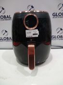 RRP £80 Unboxed Cooks Essential Air Fryer In Black And Copper