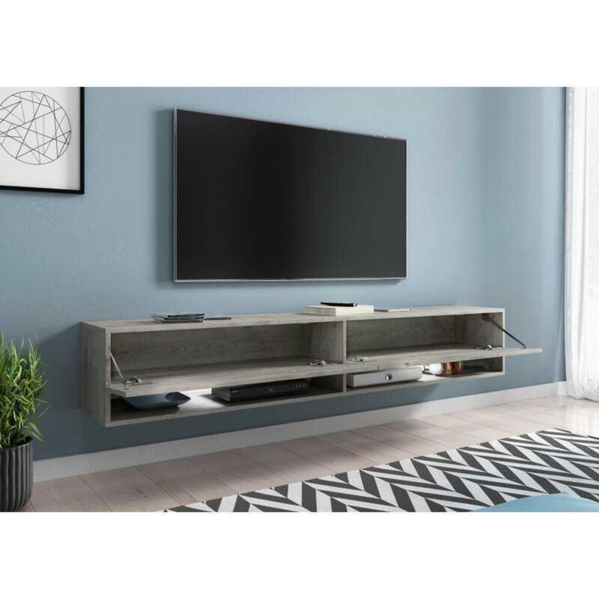 RRP £200 Boxed Mercury Row Pineda 88" Tv Stand - Image 2 of 2