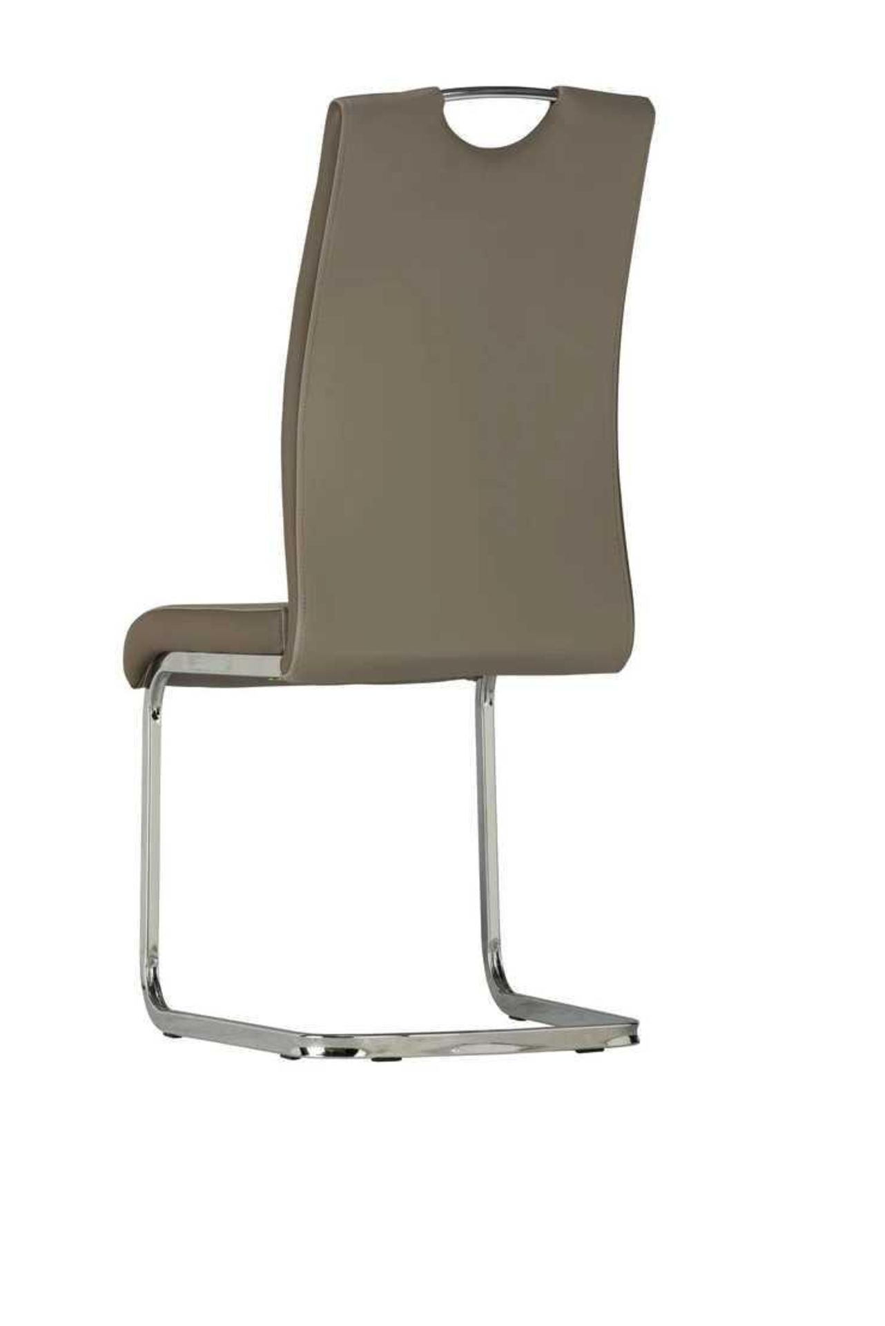 RRP £100 Boxed Set Of 2 Aspen Latte Dining Chairs - Image 2 of 3