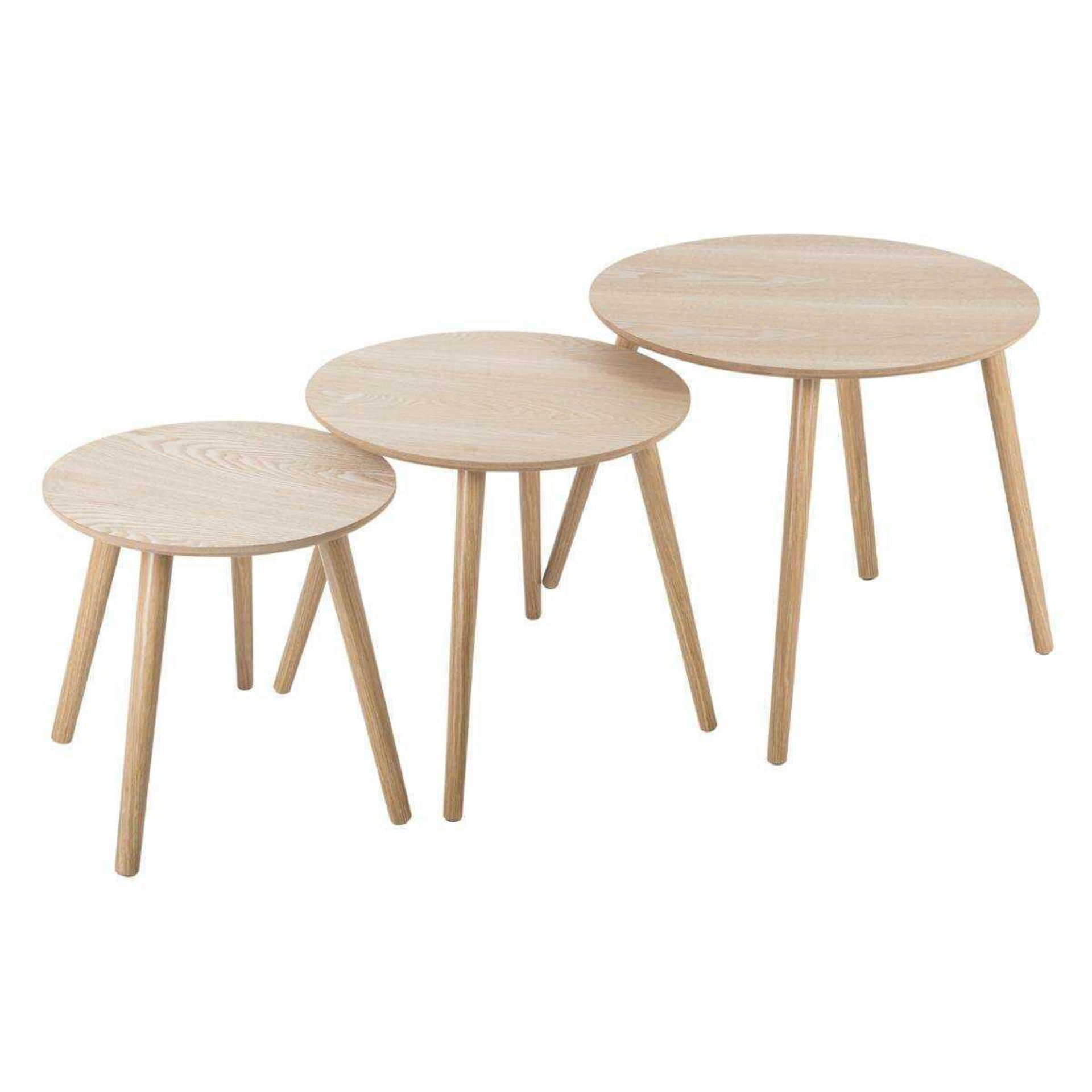 RRP £90 Boxed Norden Home Ingram 3 Piece Nest Of Tables