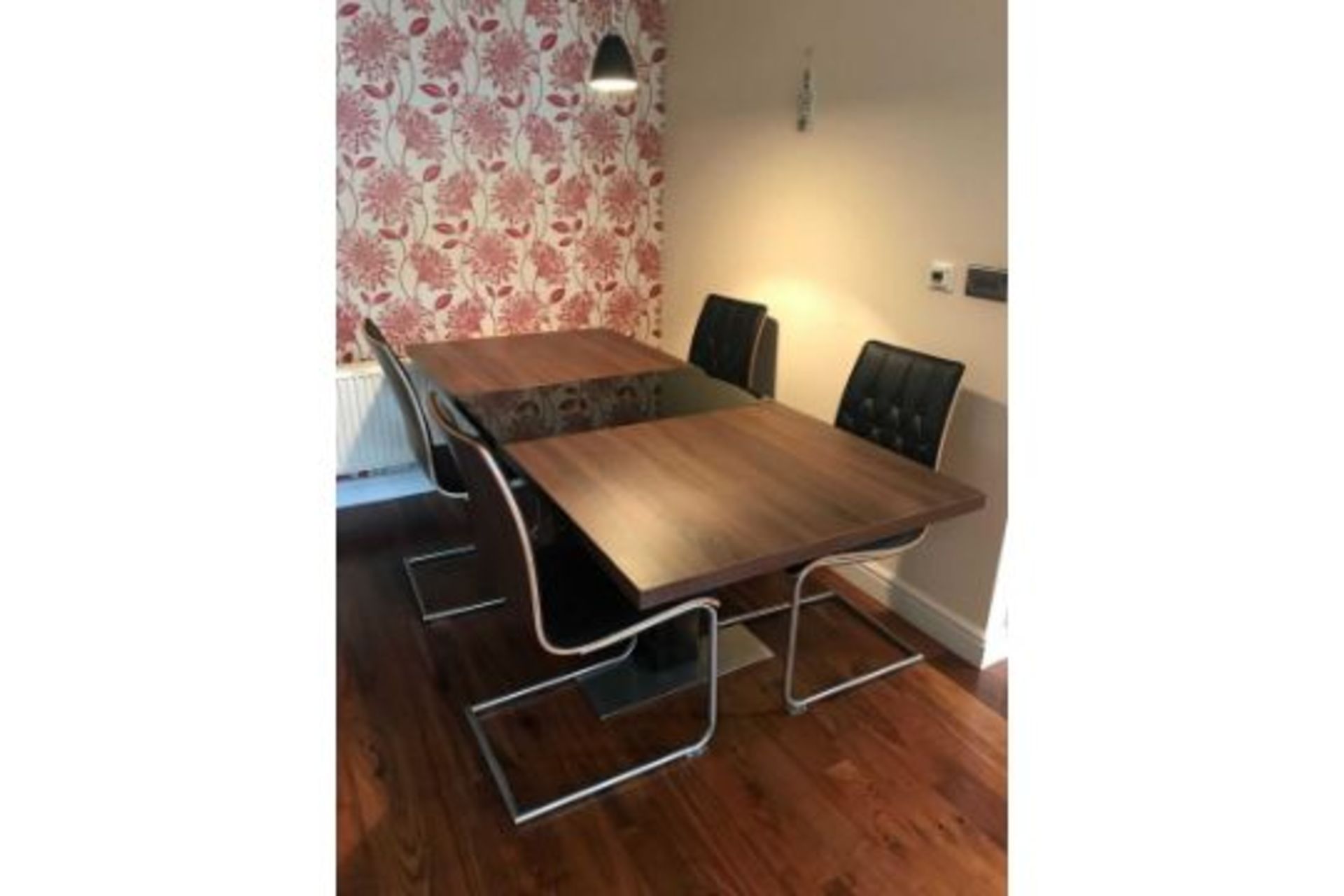 Rrp £749 Sourced From Harveys Furniture Boxed Vieux Black Extending Dining Table (Chairs Not - Image 2 of 2