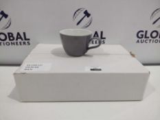 RRP £100 Boxed Seltmann Weiden Set Of 6 Grey Bavarian Tea Cups And Set Of 5 Seltmann Weiden Set Of 5